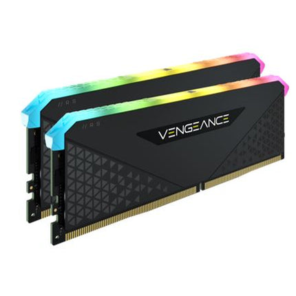 CORSAIR Vengeance RGB RT 16GB (2x8GB) DDR4 3200MHz C16 16-20-20-38 Desktop Gaming Memory Black for AMD