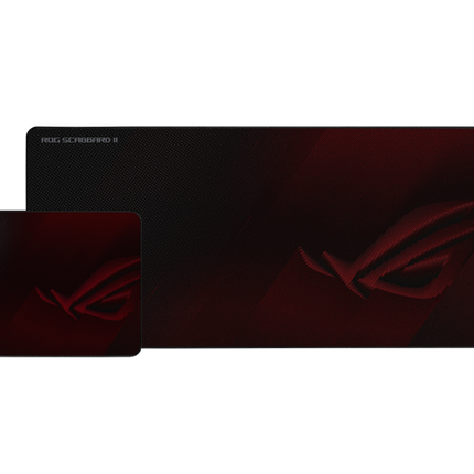 ASUS ROG SCABBARD II Gaming Mouse Pad, Medium 360x260mm + Extended 900x400mm Size, Water/Oil/Dust Respellent, Anti-Fray, Soft Cloth With Rubber Base