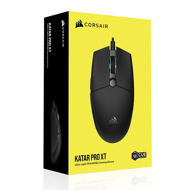 CORSAIR Katar PRO XT Gaming Mice, Ultra Light Weight, Sub-1ms Slipstream Wireless connection, ICUE Software,