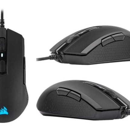 Corsair M55 RGB PRO Ambidextrous Multi-Grip Gaming Black Mouse, 200-12,400 DPI, ICUE Software. s