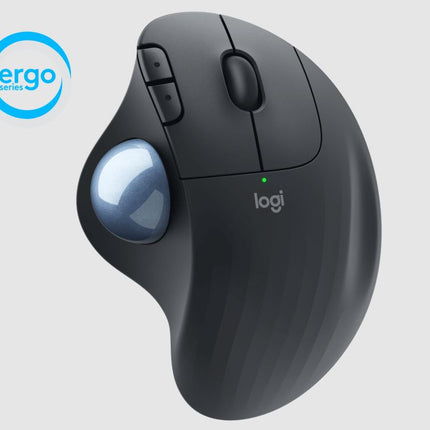 LOGITECH Ergo M575 Wireless Ergonomic Mouse-Black