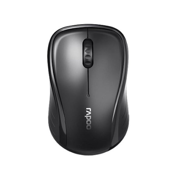 RAPOO M260 Wireless Bluetooth Mouse Entry Level with Multi-Mode, 10M Range, Optical, 1300DPI, Bluetooth, 2.4G, Simultaneously Connects up to 3 Devices