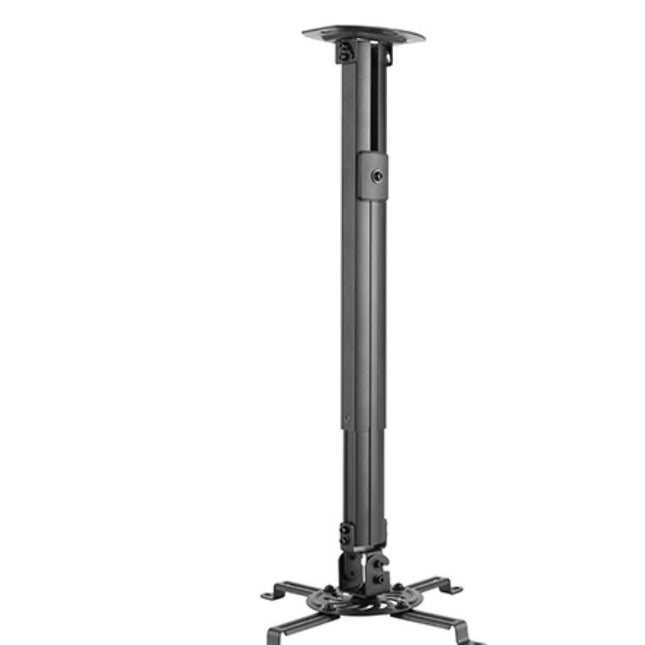 BRATECK Steel Projector Ceiling Mount in Black Fit most Projectors Up to 13.5kg