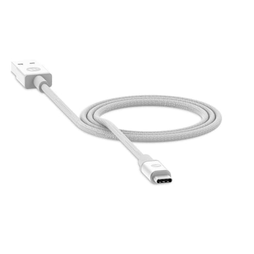 MOPHIE USB-A to USB-C Cable - 1M - For USB-C Devices, USB-A Devices - White (409903209), Durable Connectors, Durable Braided Cable