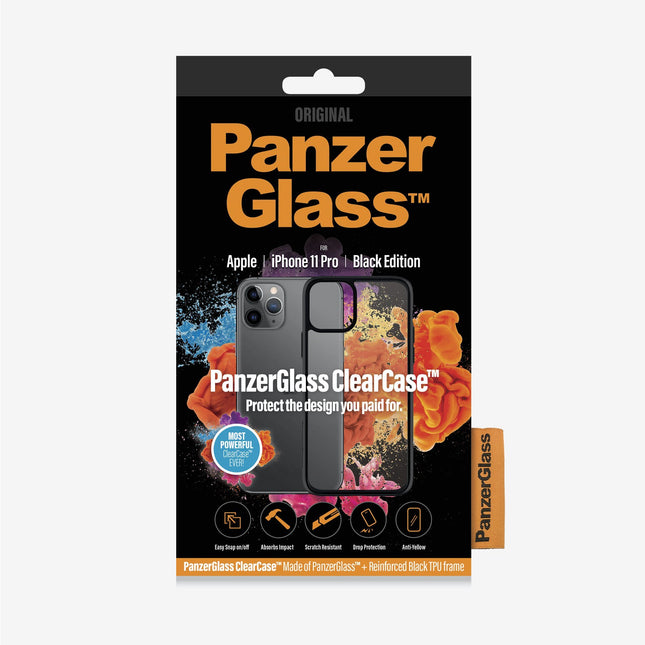 PANZER GLASS ClearCase  Apple iPhone 11 Pro - Black Edition (0222) Slim fashionable design