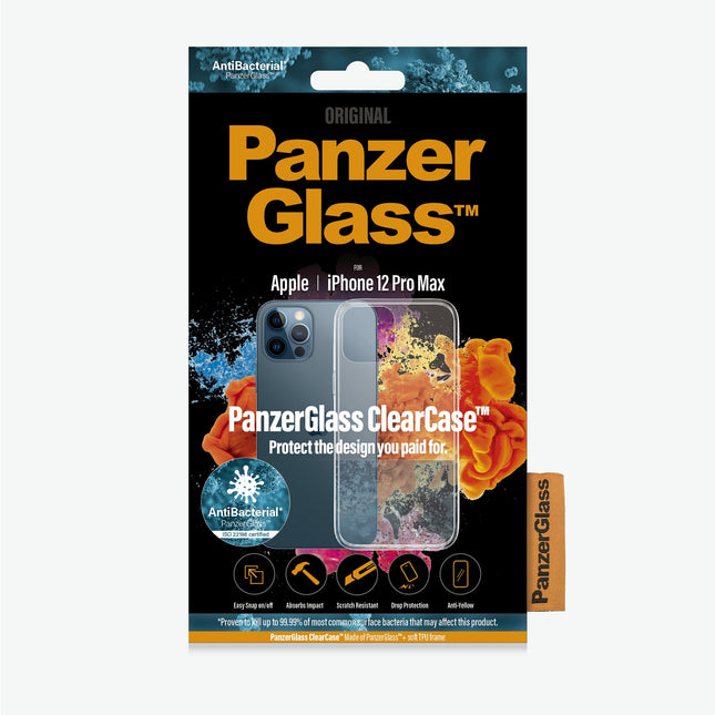 PANZER GLASS ClearCase Apple iPhone 12 Pro Max - (0250), Scratch resistant, Anti greasy, Anti Ageing