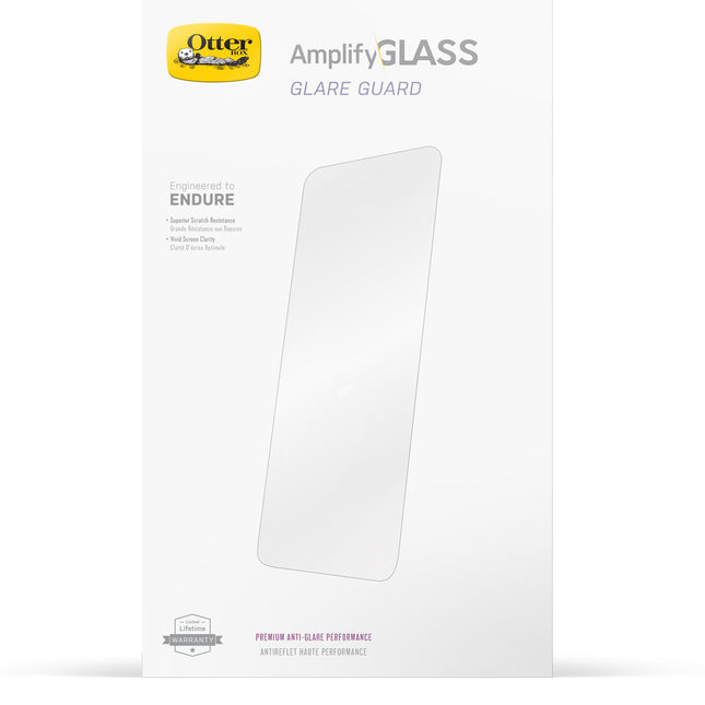 OTTERBOX Apple iPhone 13 Pro Max Amplify Glass Antimicrobial Screen Protector- Antimicrobial (77-85977), Ultra-strong, 5x greater scratch resistance