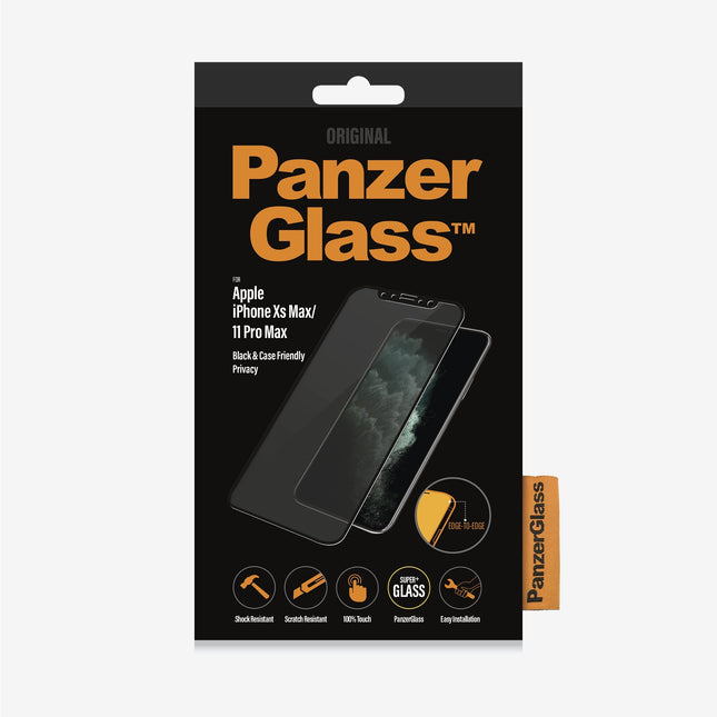 PANZER GLASS Apple iPhone Xs Max / 11 Pro Max - Privacy (P2666) - Full frame coverage, Rounded edges