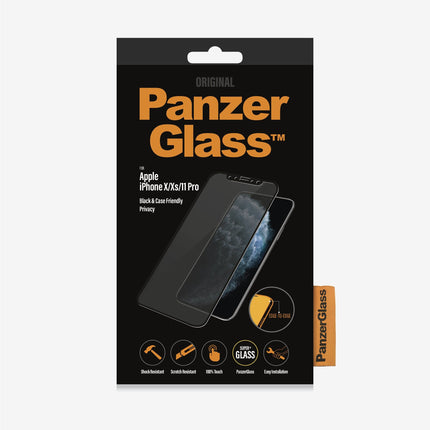 PANZER GLASS iPhone X / Xs / 11 Pro - Privacy (P2664) - Screen Protector - Full frame coverage, Rounded edges