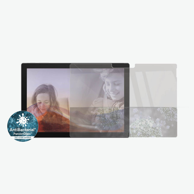 PANZER GLASS Screen Protector - Case Friendly - For Microsoft Surface Pro 4/Pro 5/Pro 6/Pro 7- Full Frame Coverage, Rounded edges, Crystal clear,