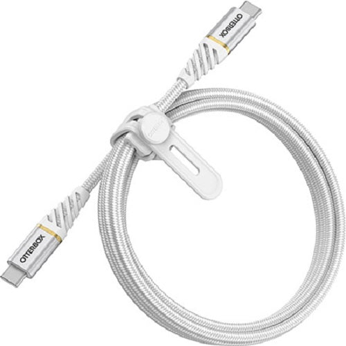 OTTERBOX USB-C To USB-C 1 Meter Fast Charge USB 2.0 / USB PD Cable - Premium - Cloud Sky White ( USB C To USB C ) - Proven rugged, tough