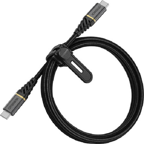 OTTERBOX USB-C to USB-C Fast Charge Cable  Premium ( 78-52678 ) - Glamour Black - Proven rugged, tough