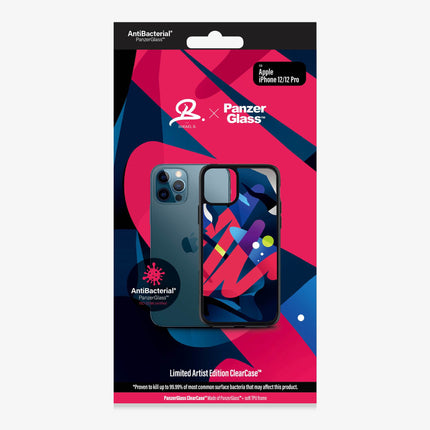 PANZER GLASS Mikael B. Limited Artist Edition ClearCase Apple iPhone 12/12 Pro - (0300) 100% recycled TPU frame.