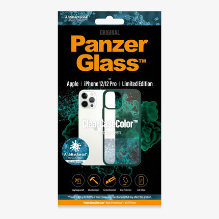 PANZER GLASS ClearCaseColor Apple iPhone 12/12 Pro - Racing Green Limited Edition (0268) Tempered anti-aging glass back