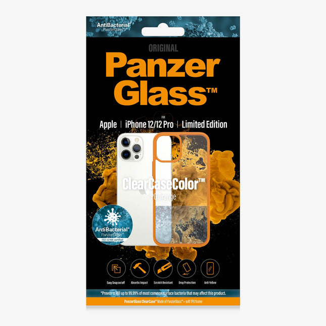 PANZER GLASS ClearCaseColor Apple iPhone 12/12 Pro - PanzerGlass Orange Limited Edition (0283) Most powerful ClearCase  ever