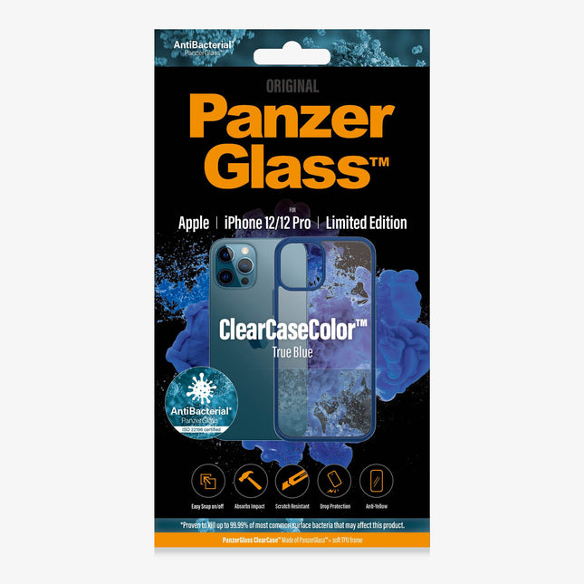 PANZER GLASS ClearCaseColor Apple iPhone 12/12 Pro - True Blue Limited Edition (0277) Most powerful ClearCase  ever