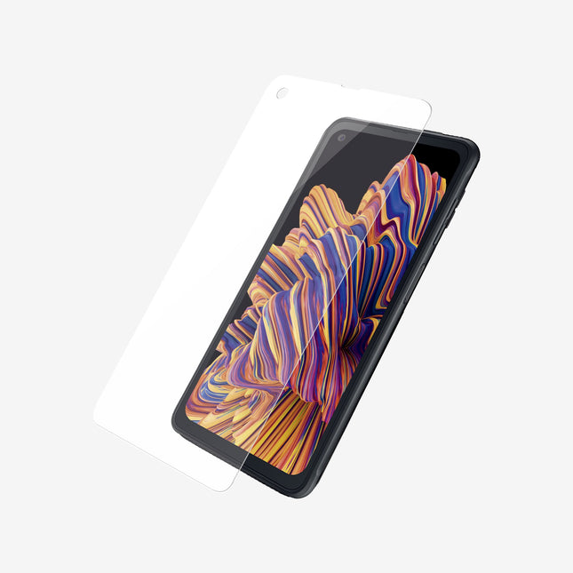 PANZER GLASS Screen Protector - Case Friendly - For Samsung Galaxy XCover Pro - Full Frame Coverage, Rounded Edges, Crystal Clear