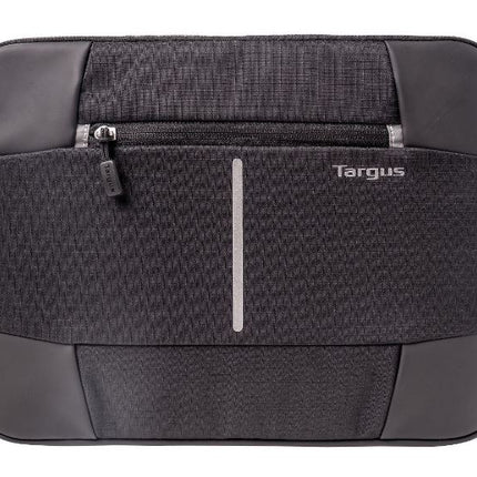 Targus 13-14'' Bex II Laptop Sleeve - Weather-resistant & rip-stop fabrication - Black with black trim