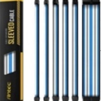 ANTEC PSU - Sleeved Extension Cable Kit V2 - Blue / White / Black . 24PIN ATX, 4+4 EPS, 8PIN PCI-E, 6PIN PCI-E, Compatible with Standard PSU