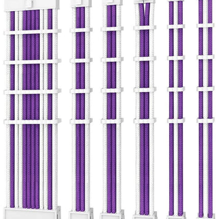 ANTEC PSU - Sleeved Extension Cable Kit V2 - Purple / White. 24PIN ATX, 4+4 EPS, 8PIN PCI-E, 6PIN PCI-E, Compatible with Standard PSU
