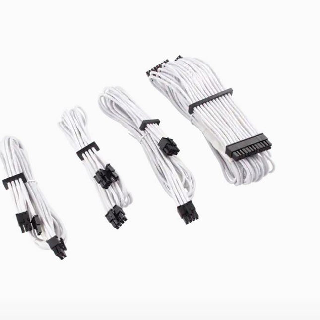 CORSAIR - WHITE Premium Individually Sleeved PSU Cables Starter Kit Type 4 Gen 4 White