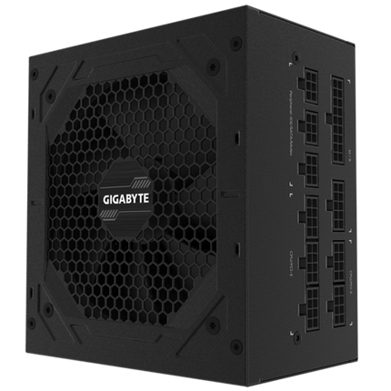 GIGABYTE P750GM 750W ATX PSU Power Supply 80+ Gold >90% Modular 2x8 Pin120mm Fan Black Flat Cables Single +12V Rail Japanese >100K Hrs