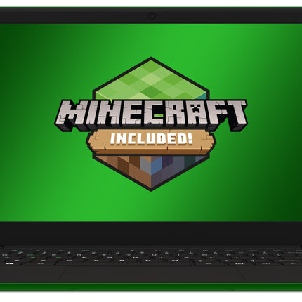 Leader Companion 402 - Minecraft Edition - 14' HD, Intel J4105, 4Gb ram, 64GB storage, Windows 10 S, Green chassis & WASD keys, Office 365 personal