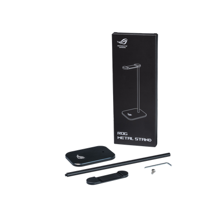 ASUS ROG Metal Headset Stand, 27.5cm Stand Height For Most Headsets, Scratch Resistant Metal, Rubber Stand, Sleek Design