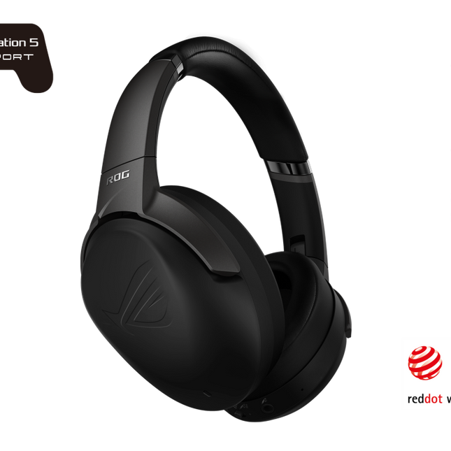 ASUS ROG STRIX GO BLUETOOTH Wireless Gaming Headset, Qualcomm aptX Adaptive Audio Technology, Ai Noise Cancelling Mic, Low Latency Performance, PC PS5