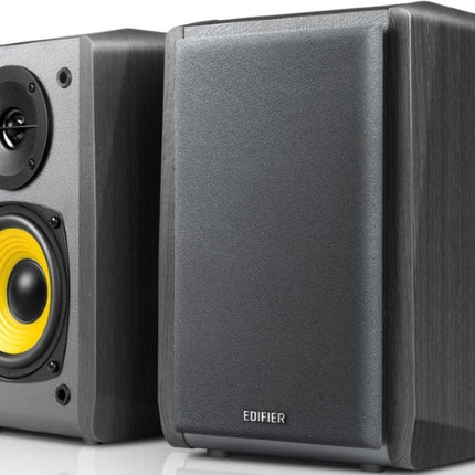 Edifier R1010BT - 2.0 Lifestyle Bookshelf Bluetooth Studio Speakers Black - 3.5mm AUX/RCA/BT/Connects 2 Bluetooth devices/Built-in amplifier BLACK