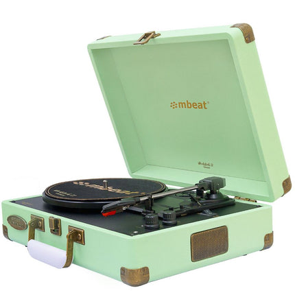 MBEAT Woodstock 2 Tiffany Green Retro Turntable Player