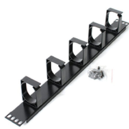 ASTROTEK 1U Rack Mount Cable Management Plastic Panel