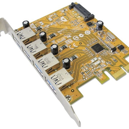 SUNIX USB4300NS PCIE 4-Port USB 3.0 Card (SATA power connector)