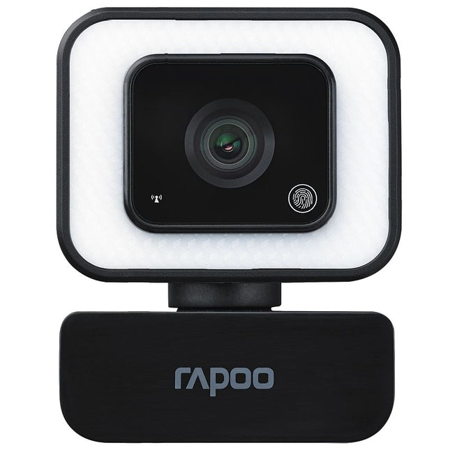 RAPOO C270L FHD 1080P Webcam - 3-Level Touch Control Beauty Exposure LED, 105 Degree Wide-Angle Lens, Built-in/Double Noise Cancellation Microphone