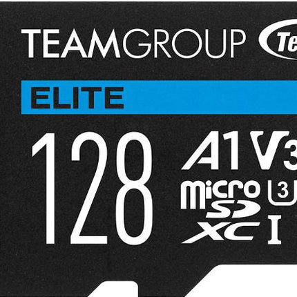 TEAM ELITE uSDXC 128GB UHS-I U3 V30 A1 R/W up to 100/50MB/s Micro SD Card