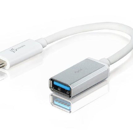J5create JUCX05 USB-C 3.1 Male Type-C to USB-A Type-A Female Adapter - Convert or connect USB-C to USB-A accessories
