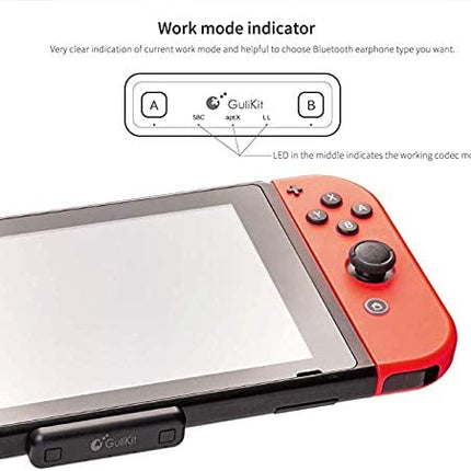 Premium Bluetooth Adapter Route air Pro Support in-Game Voice Chat compatible with Nintendo Switch, Nintendo Switch Lite, PS4 and Laptops