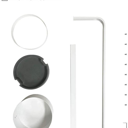 White Steel Umbrella Stand