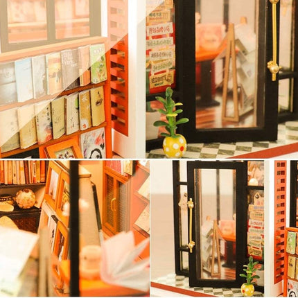 Dollhouse Miniature with Furniture Kit Plus Dust Proof and Music Movement - M10 (1:24 Scale Creative Room Idea)