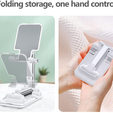 Adjustable Cell Phone and Tablet Holder Compatible with ipad, iPhone, Samsung and All Smartphones
