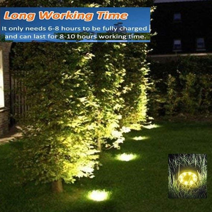 8 Pack LED Solar Pathway Lights Outdoor Solar Ground Lights (Warm White)