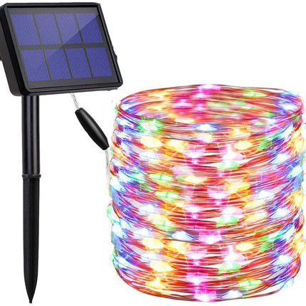 20m 200 LED Solar Powered Outdoor Lights with 8 Lighting Modes and Waterproof for Home,Garden and Decoration