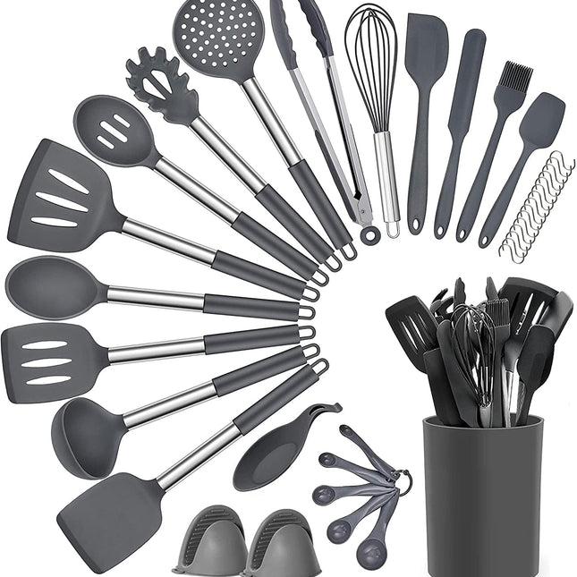 20 Pcs Silicone Cooking Utensil Set for Kitchen (BPA Free)