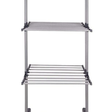 3 Tier Foldable Clothes Drying Rack for Laundry Dryer with Hanger Stand Rail Indoor