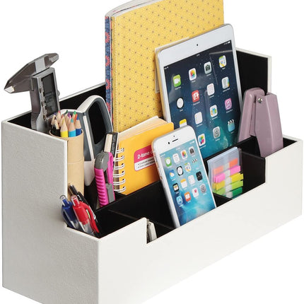 Desk Supplies Office Organizer Caddy (White)