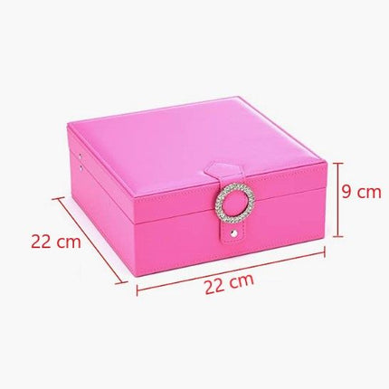 Cubic Buckle Earrings Organizer (Pink)