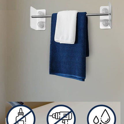 Stainless Steel Towel Bar with Suction Cup