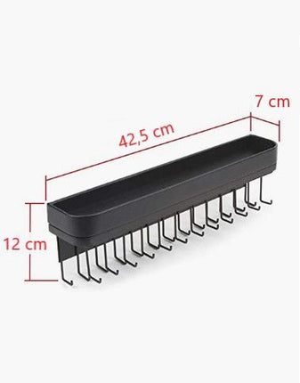Hanging Jewelry Organizer 25 Hooks (Black)