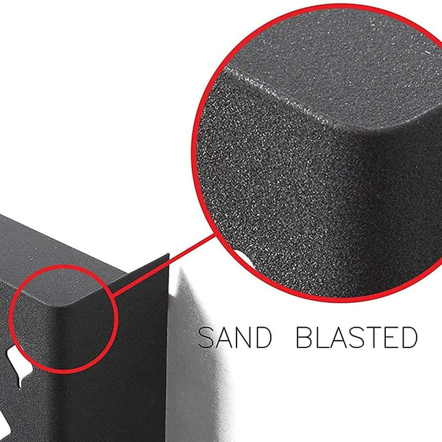 Wall Mount Earring Jewelry Hanger Organizer Holder with 109 Holes and 19 Hooks (Black)