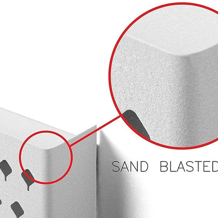 Wall Mount Earring Jewelry Hanger Organizer Holder with 109 Holes and 19 Hooks (White)